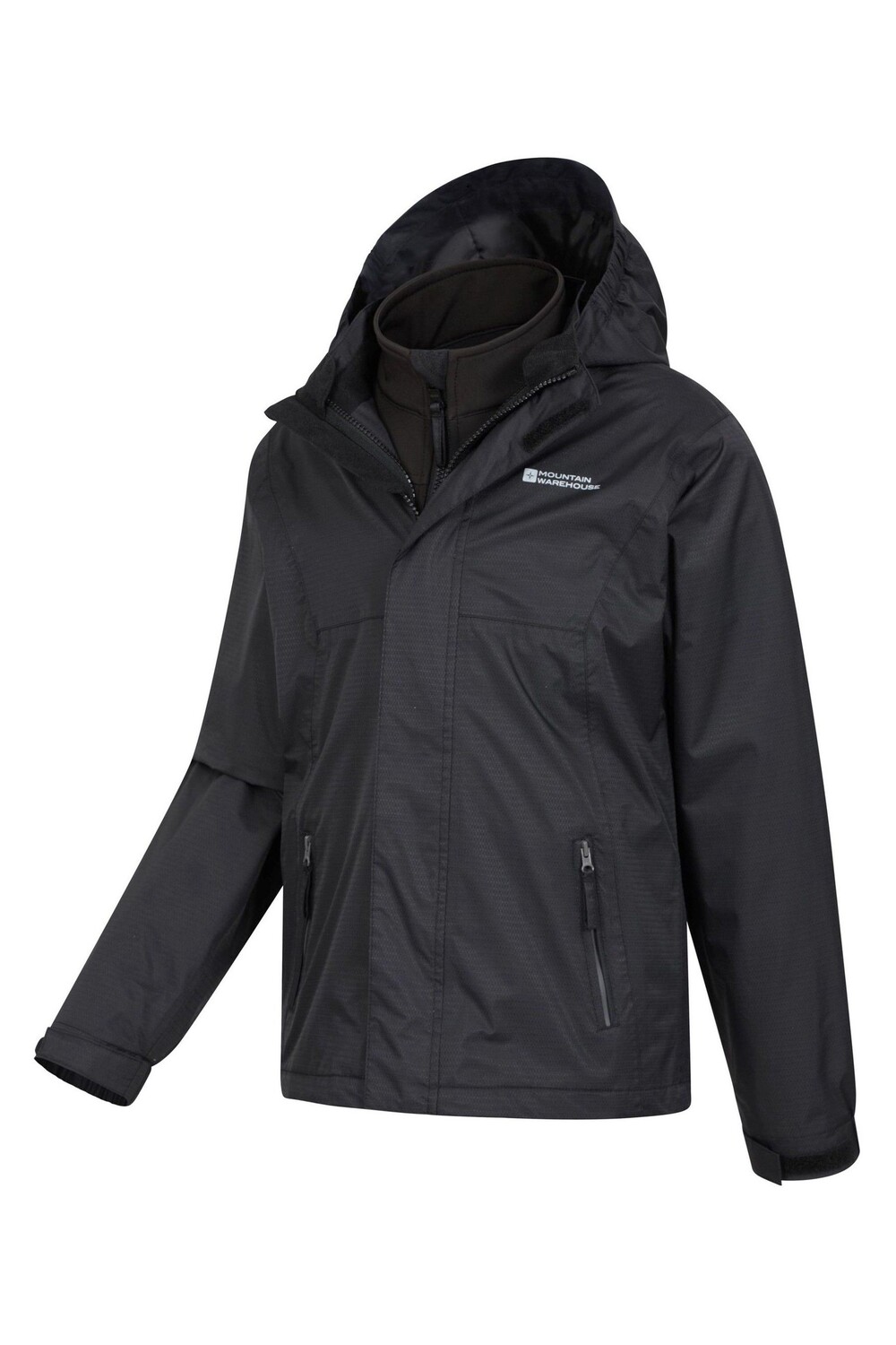 Непромокаемая детская куртка из папоротника 3 в 1 Mountain Warehouse, черный
Непромокаемая детская куртка из папоротника 3 в 1 Mountain Warehouse, черный