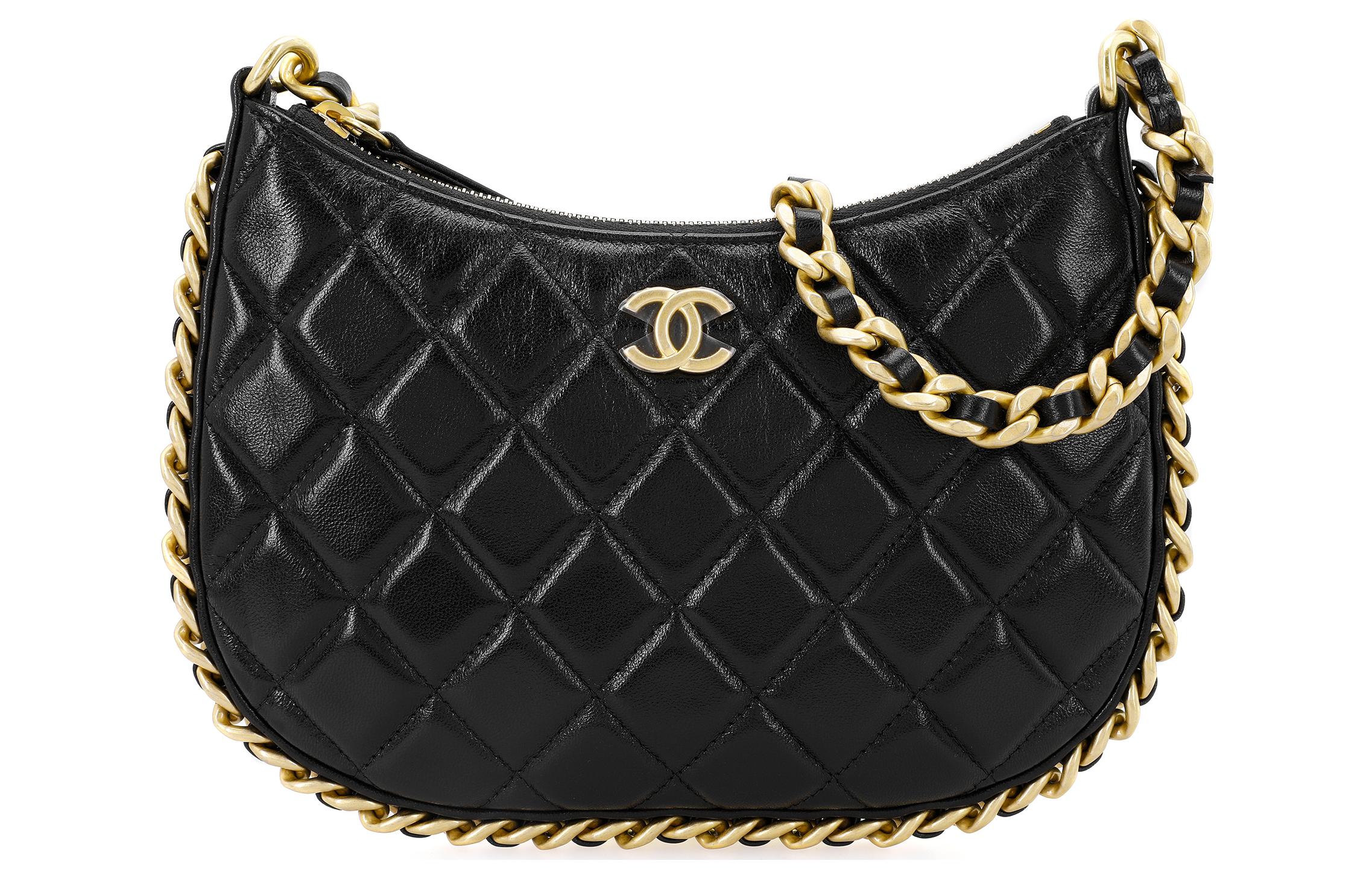 Chanel Сумка-хобо из овечьей кожи, наплечная сумка, дамская сумочка Trumpets, женская, черная
Chanel Сумка-хобо из овечьей кожи, наплечная сумка, дамская сумочка Trumpets, женская, черная