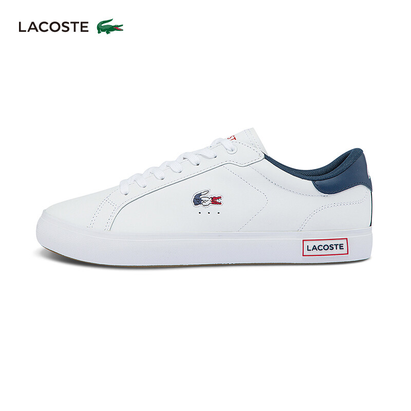 Кроссовки мужские Lacoste на шнуровке, белый / темно-синий / красный
Кроссовки мужские Lacoste на шнуровке, белый / темно-синий / красный