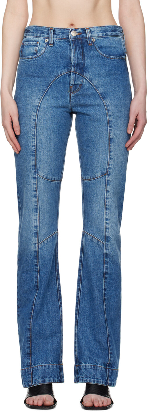 Синие джинсы со вставками Edward Cuming, цвет Blue
Синие джинсы со вставками Edward Cuming, цвет Blue