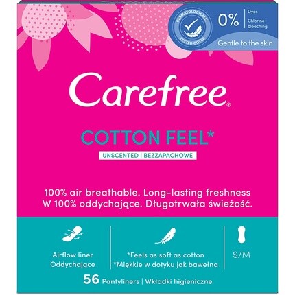 Прокладки для трусов Carefree Cotton Feel Normal, 56 шт.
Прокладки для трусов Carefree Cotton Feel Normal, 56 шт.
