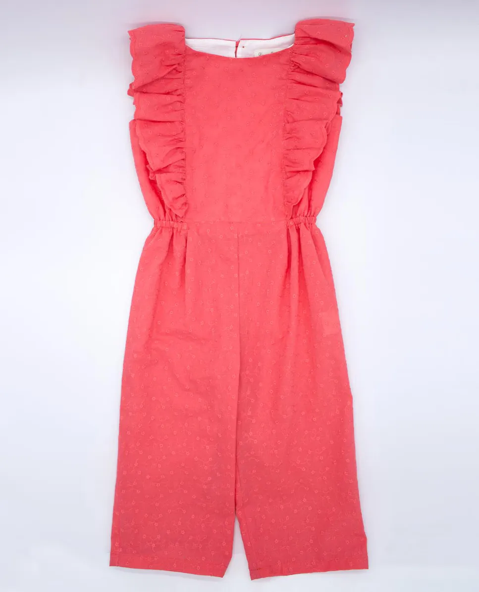 Вышитый хлопковый комбинезон для девочки Fina Ejerique, коралловый
Вышитый хлопковый комбинезон для девочки Fina Ejerique, коралловый