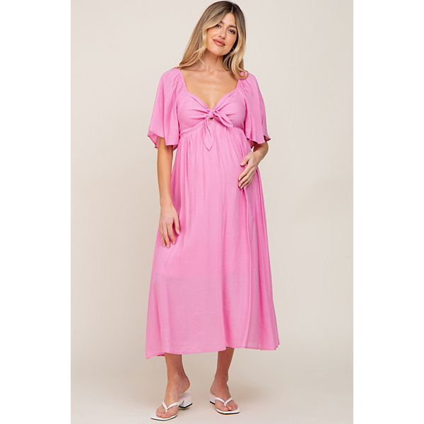 Платье миди с рукавами-фонариками и завязкой спереди для беременных Pinkblush, Pink
Платье миди с рукавами-фонариками и завязкой спереди для беременных Pinkblush, Pink