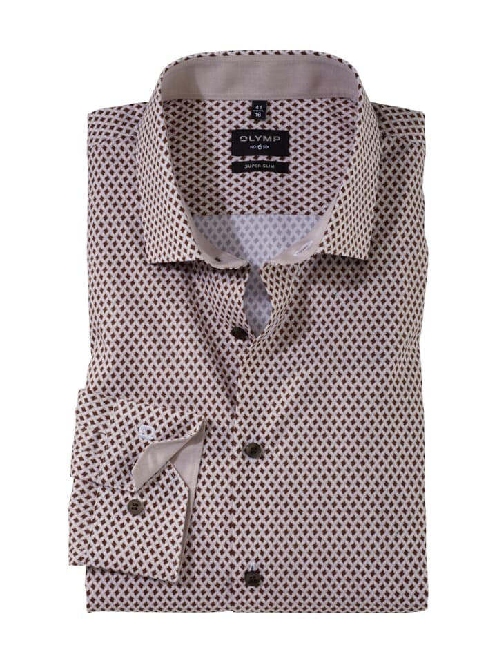 Рубашка OLYMP, бежевый 
Рубашка OLYMP, бежевый