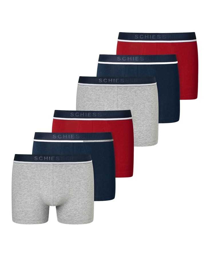 Боксерские трусы Schiesser, цвет grau/blau/rot
Боксерские трусы Schiesser, цвет grau/blau/rot