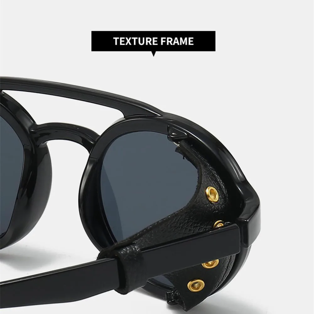 Мужские солнцезащитные очки для женщин, роскошные круглые очки в стиле стимпанк с кожаной отделкой, винтажные, с защитой от УФ-излучения UV400 DSXLY, Beige
Мужские солнцезащитные очки для женщин, роскошные круглые очки в стиле стимпанк с кожаной отделкой, винтажные, с защитой от УФ-излучения UV400 DSXLY, Beige