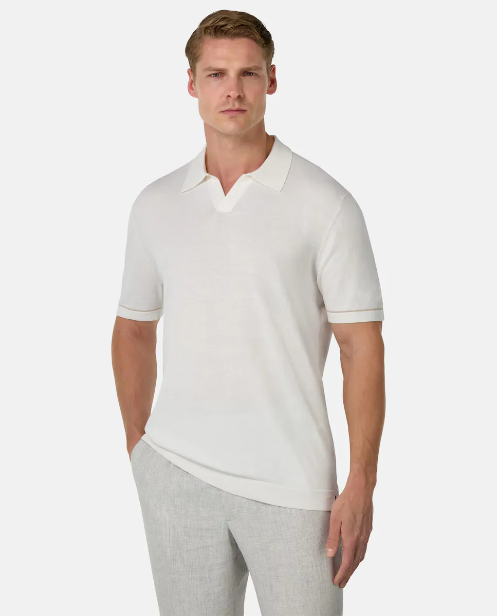 Мужской хлопковый трикотажный пуловер креп Boggi Milano, белый
Мужской хлопковый трикотажный пуловер креп Boggi Milano, белый