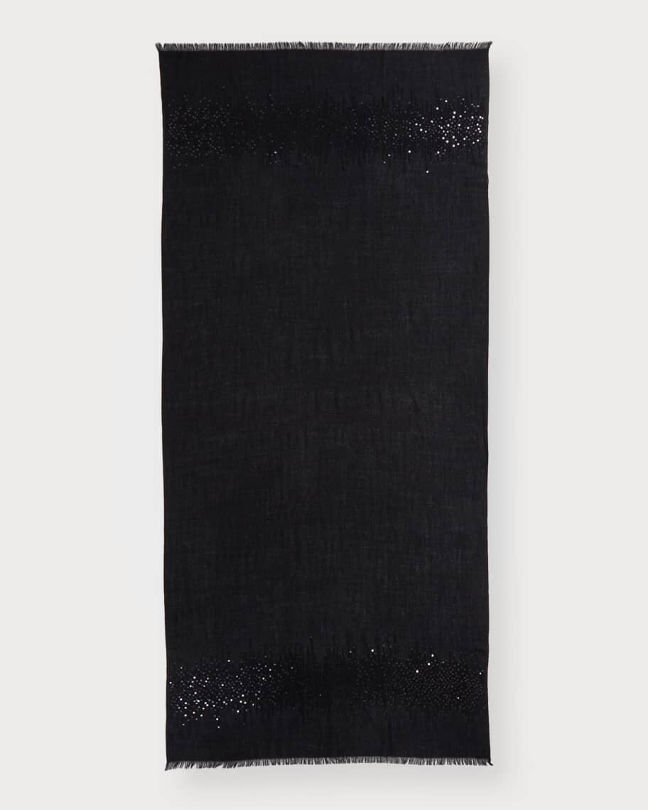 Легкий кашемировый шарф с пайетками Sofia Cashmere 
Легкий кашемировый шарф с пайетками Sofia Cashmere