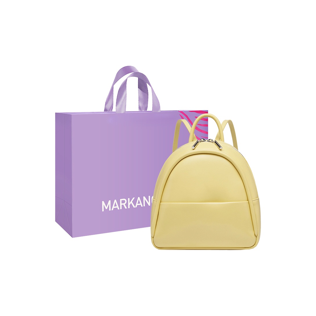 MARKANGARO Средний рюкзак унисекс коричневый, Custard
MARKANGARO Средний рюкзак унисекс коричневый, Custard