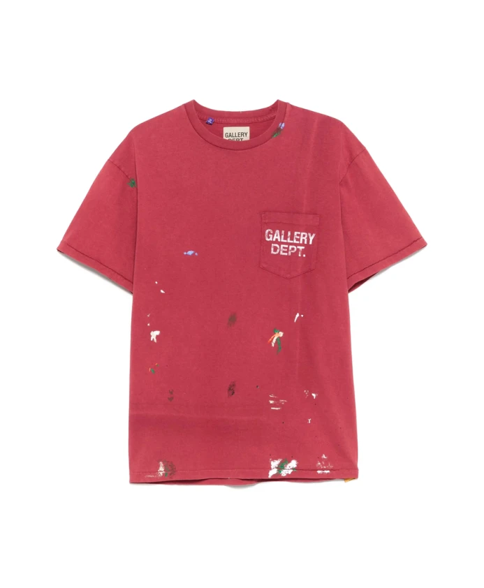 Футболка с круглым вырезом и карманом кирпично-красного цвета Gallery Dept., красный
Футболка с круглым вырезом и карманом кирпично-красного цвета Gallery Dept., красный