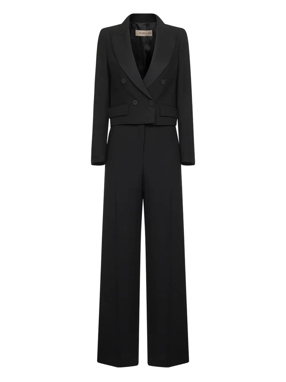 Костюм с заостренными лацканами Blanca Vita, черный
Костюм с заостренными лацканами Blanca Vita, черный