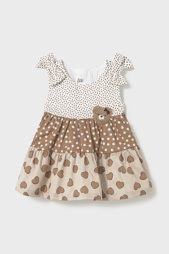 Хлопковое платье для малышей Mayoral Newborn, коричневый
Хлопковое платье для малышей Mayoral Newborn, коричневый