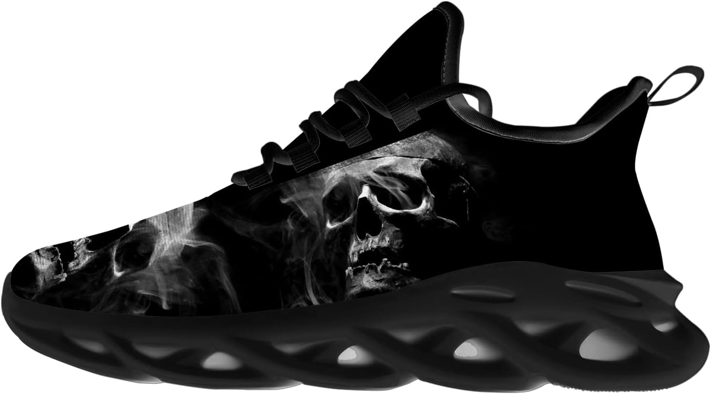 Кроссовки Ciadoon Skull для женщин и мужчин, для бега по дороге, кросс-тренинга, ходьбы, тенниса, легкие, ретро, подарки для него и нее, серый
Кроссовки Ciadoon Skull для женщин и мужчин, для бега по дороге, кросс-тренинга, ходьбы, тенниса, легкие, ретро, подарки для него и нее, серый