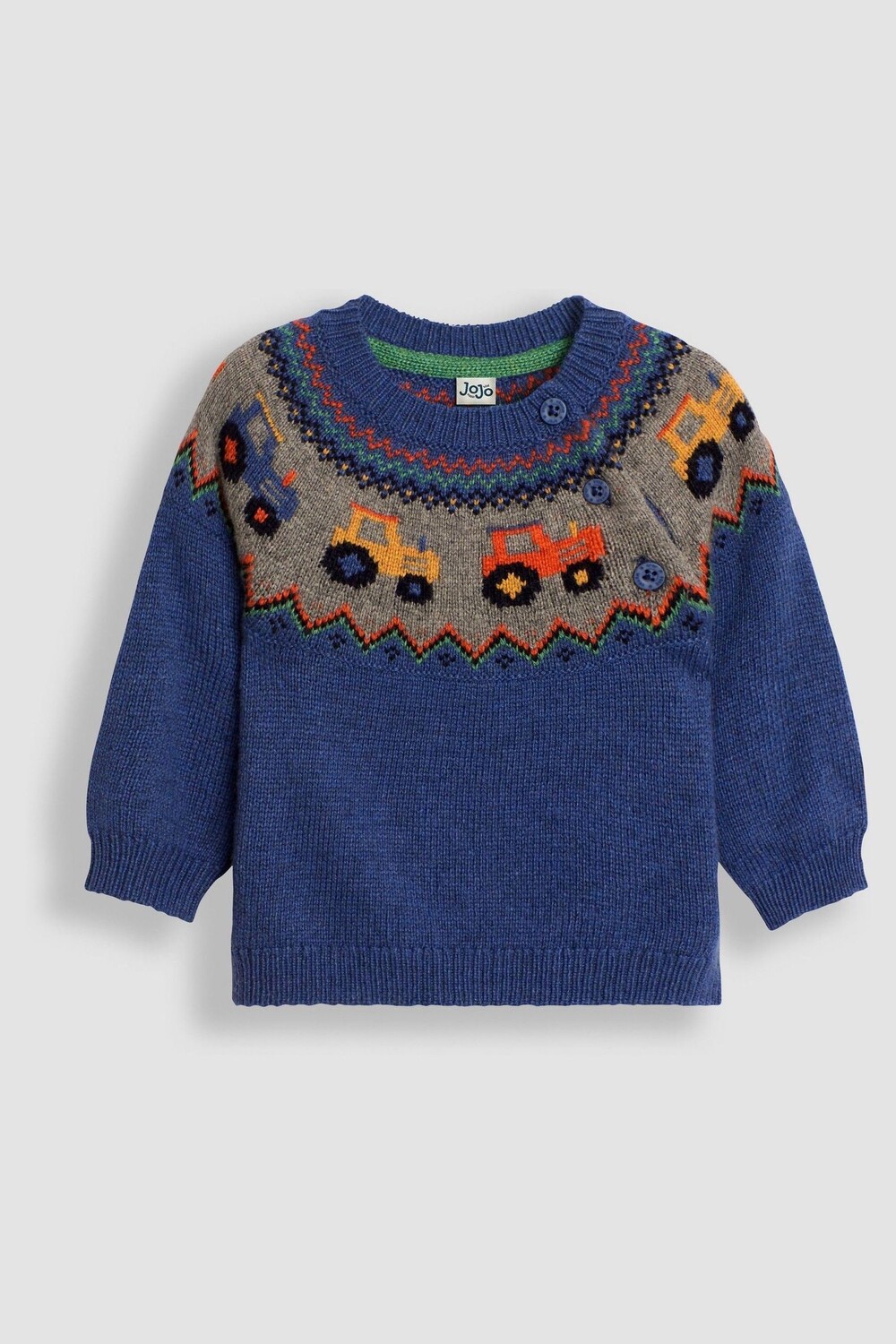 Вязаный джемпер с узором «фэр айл» Jojo Maman Bébé, синий
Вязаный джемпер с узором «фэр айл» Jojo Maman Bébé, синий