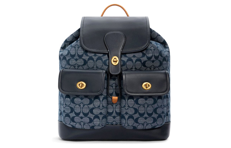 Heritage С Ручной Работой Рюкзак Большого Размера Мужской Джинсовый Синий COACH 
Heritage С Ручной Работой Рюкзак Большого Размера Мужской Джинсовый Синий COACH