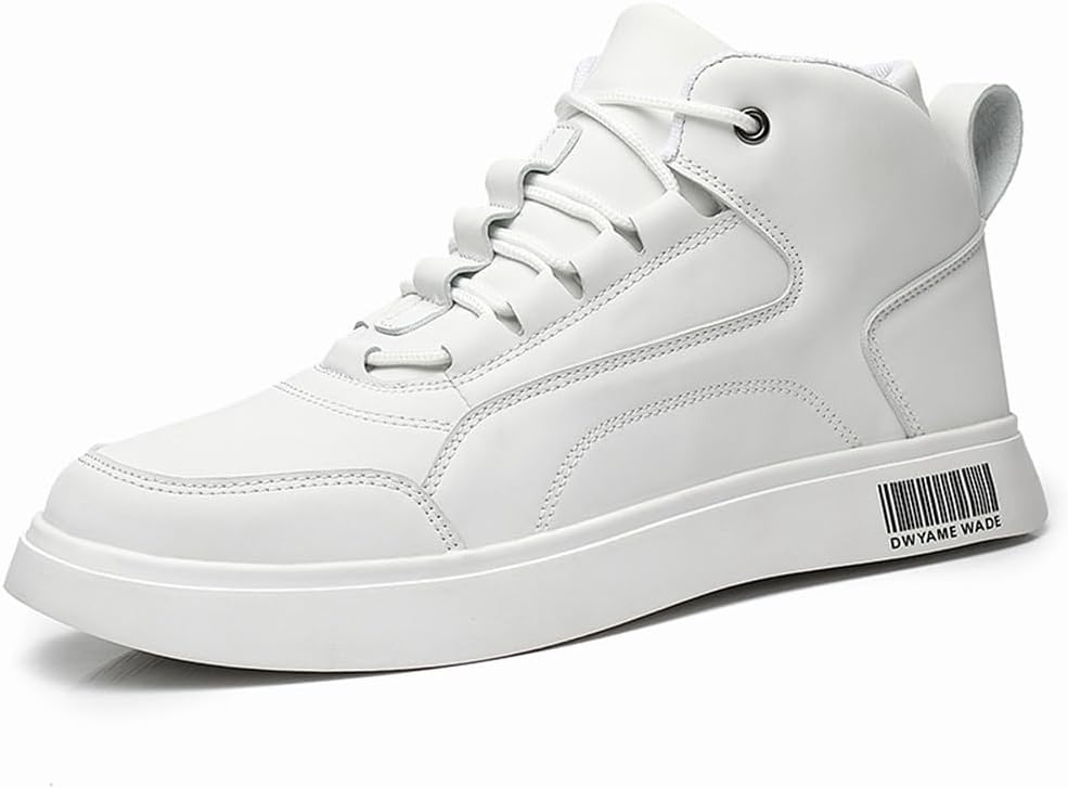 Мужские кроссовки MAUGELY с высоким верхом из искусственной кожи, однотонные, повседневные спортивные, модные для ходьбы, белый
Мужские кроссовки MAUGELY с высоким верхом из искусственной кожи, однотонные, повседневные спортивные, модные для ходьбы, белый