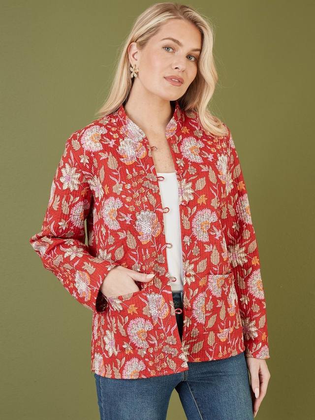 Стеганая двусторонняя куртка в цветочек Yumi, красный/разноцветный
Стеганая двусторонняя куртка в цветочек Yumi, красный/разноцветный