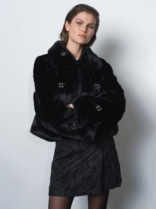 Короткое пальто терза из искусственного меха French Connection, Black
Короткое пальто терза из искусственного меха French Connection, Black