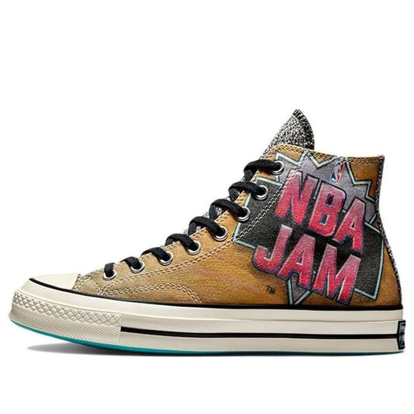 Кроссовки nba jam x chuck 70 high 'hardwood floor' Converse, коричневый 
Кроссовки nba jam x chuck 70 high 'hardwood floor' Converse, коричневый