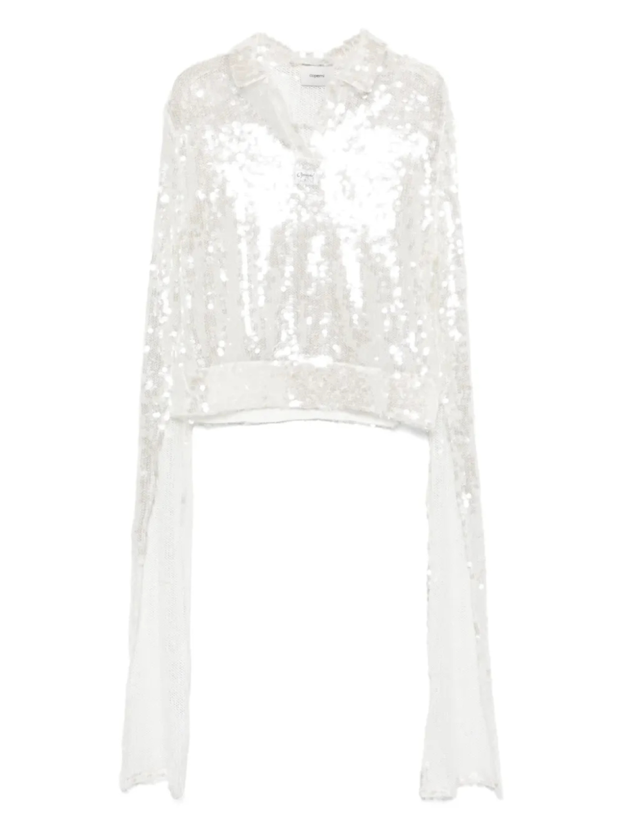 Топ с пайетками Coperni, белый
Топ с пайетками Coperni, белый