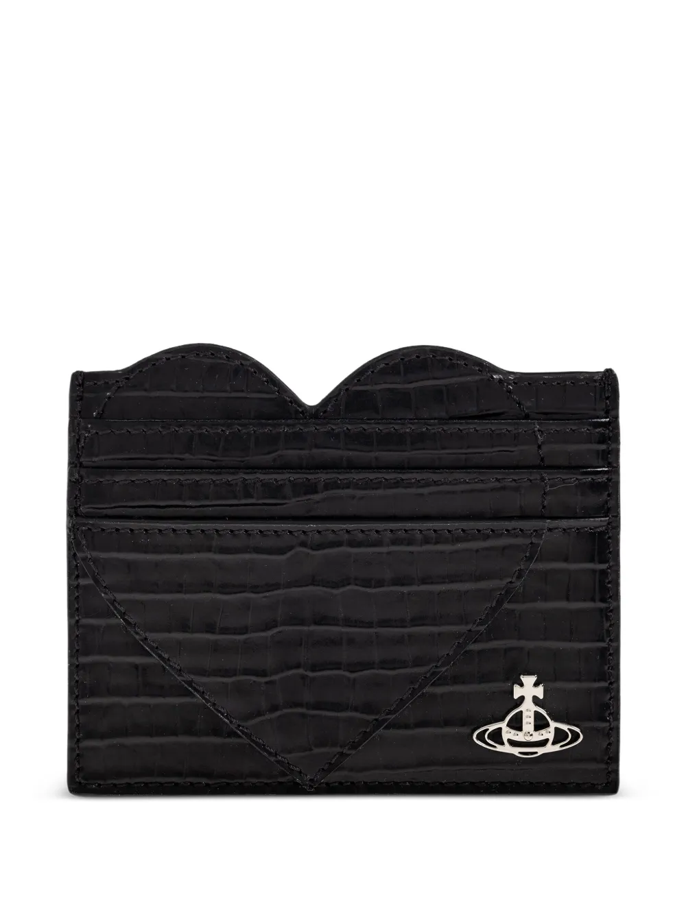 Кардхолдер Heart с тиснением под крокодила Vivienne Westwood, черный
Кардхолдер Heart с тиснением под крокодила Vivienne Westwood, черный