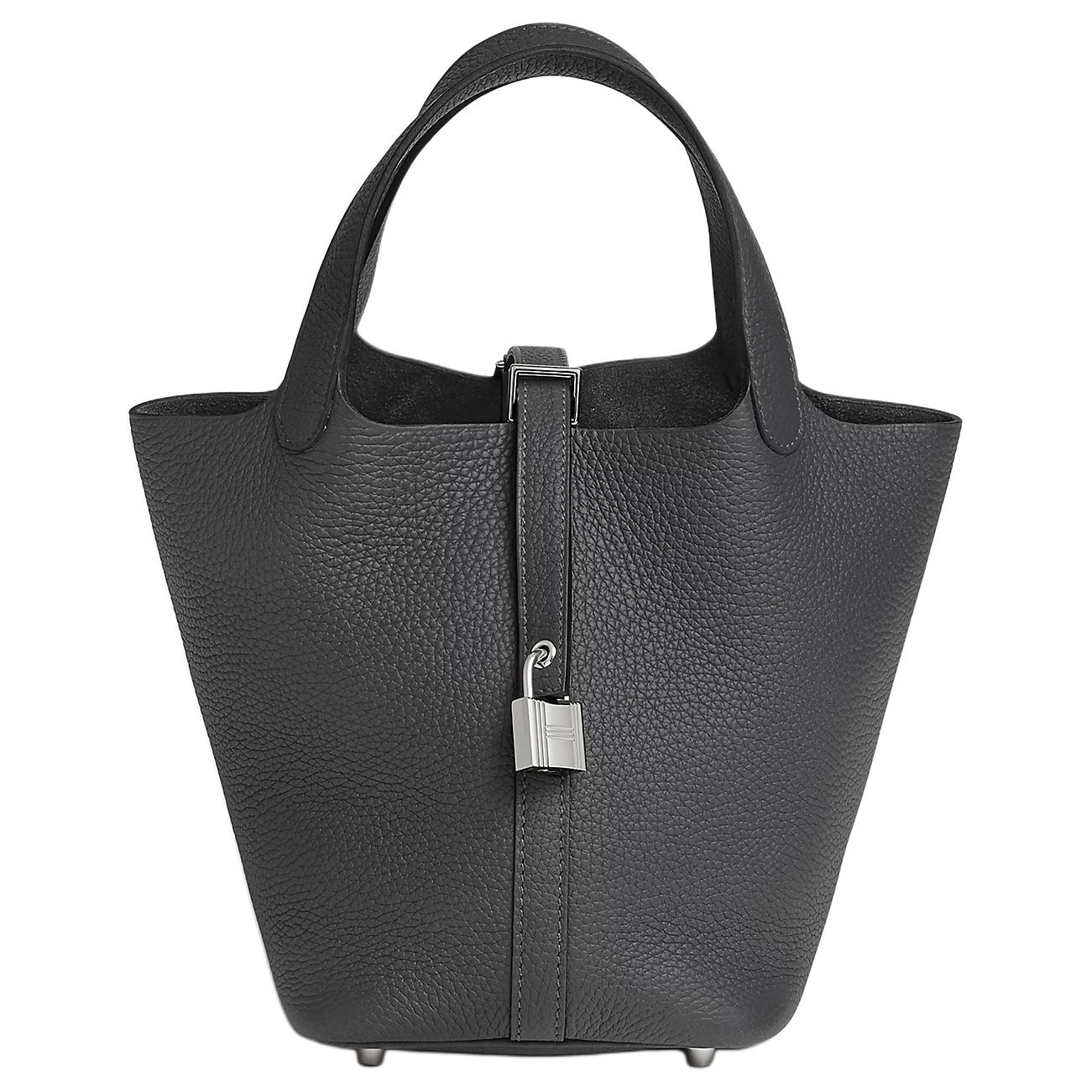 HERMES Пикотин Лок Клеменс Буллок кожаная сумка ведро женская 85 Ардойз Слейт Грей
HERMES Пикотин Лок Клеменс Буллок кожаная сумка ведро женская 85 Ардойз Слейт Грей