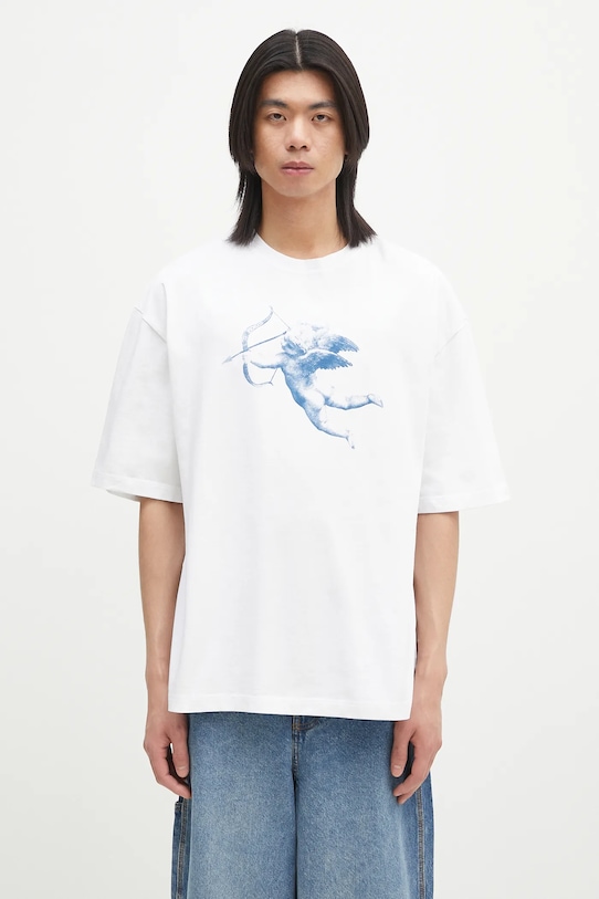 Футболка свободного кроя из хлопка с принтом Купидона Fiorucci, белый
Футболка свободного кроя из хлопка с принтом Купидона Fiorucci, белый