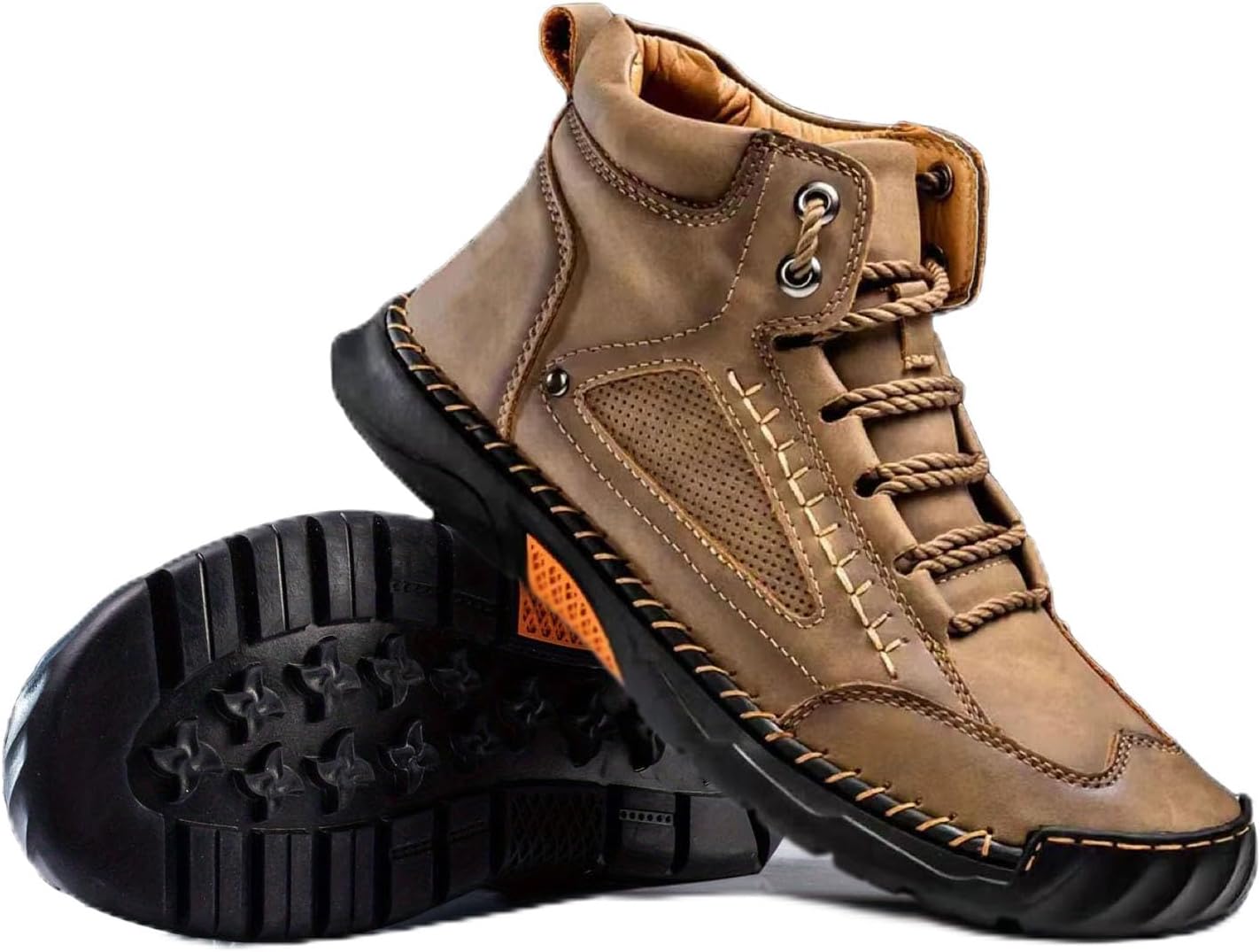 Мужские ручной работы кожаные чукка-бутсы Exusiai - модные высокие кеды на щиколотке, легкие лоферы для повседневной носки, прогулок, вождения и активного отдыха на улице, хаки
Мужские ручной работы кожаные чукка-бутсы Exusiai - модные высокие кеды на щиколотке, легкие лоферы для повседневной носки, прогулок, вождения и активного отдыха на улице, хаки