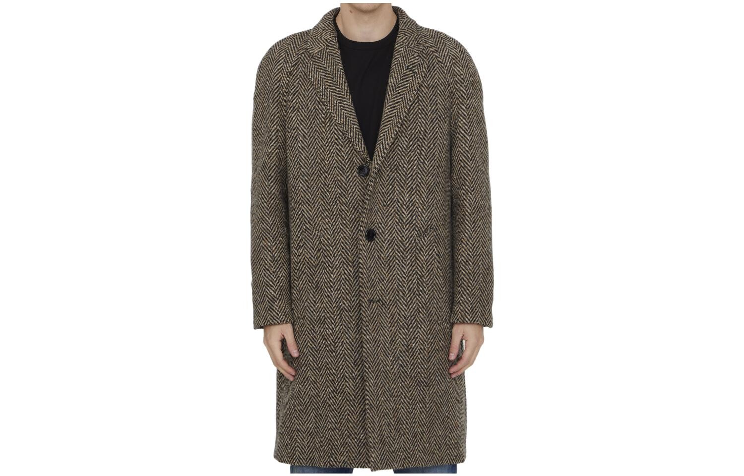 Пальто мужское коричневое Celine, коричневый 
Пальто мужское коричневое Celine, коричневый