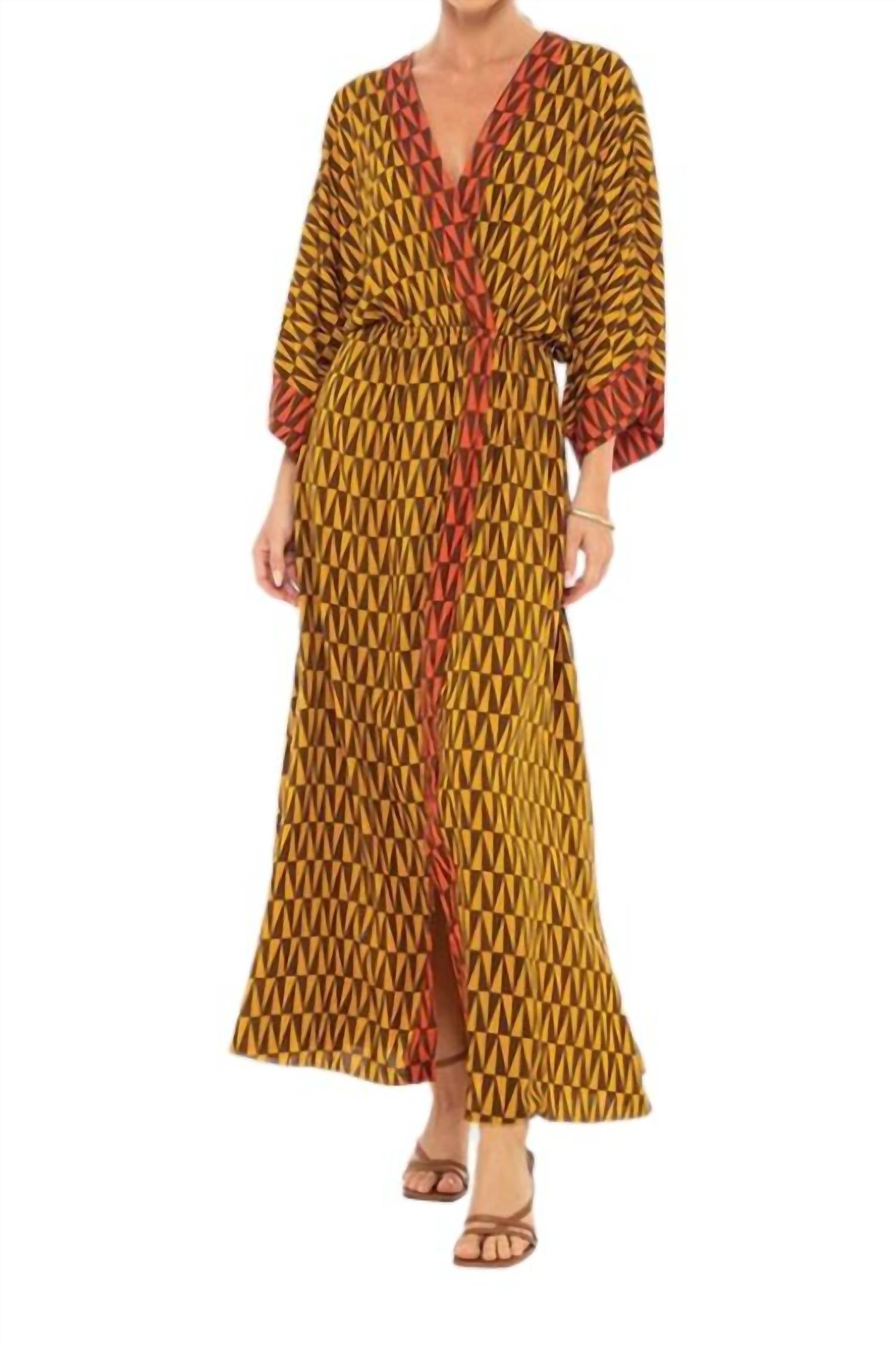 Платье макси Roxanne Boho желтого/оранжевого цвета Khush
Платье макси Roxanne Boho желтого/оранжевого цвета Khush