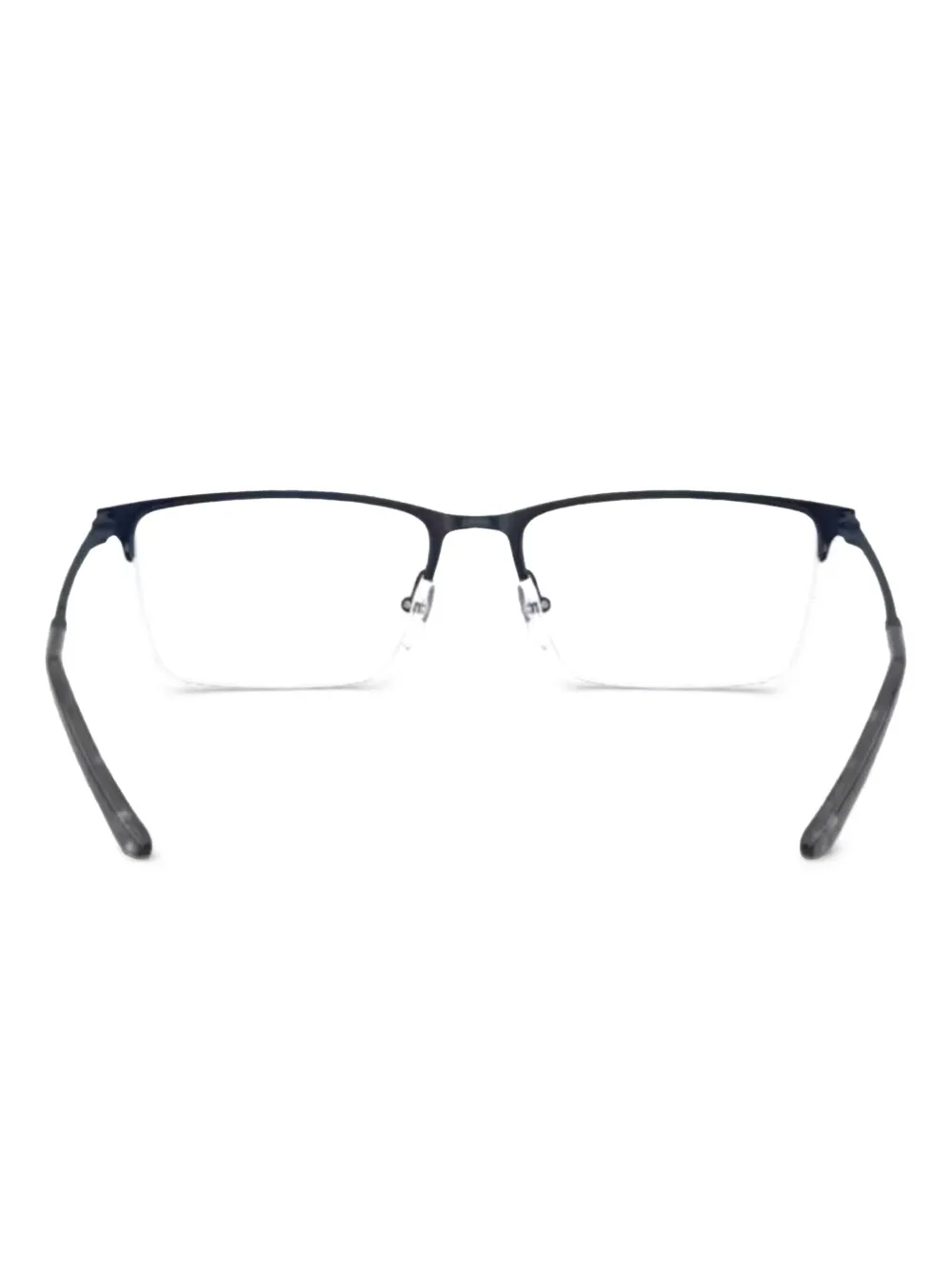 Очки в прямоугольной полуободковой оправе Emporio Armani, черный
Очки в прямоугольной полуободковой оправе Emporio Armani, черный