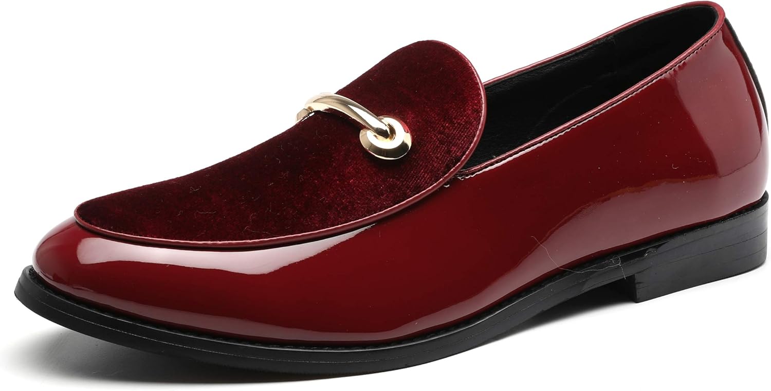 Мужские лоферы Santimon Fashion из бархата и лакированной кожи, слипоны, повседневные мокасины, красный
Мужские лоферы Santimon Fashion из бархата и лакированной кожи, слипоны, повседневные мокасины, красный