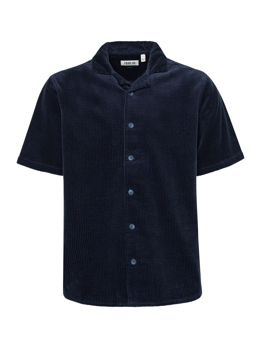Рубашка обычного кроя на пуговицах !Solid SDOBAN, синий 
Рубашка обычного кроя на пуговицах !Solid SDOBAN, синий