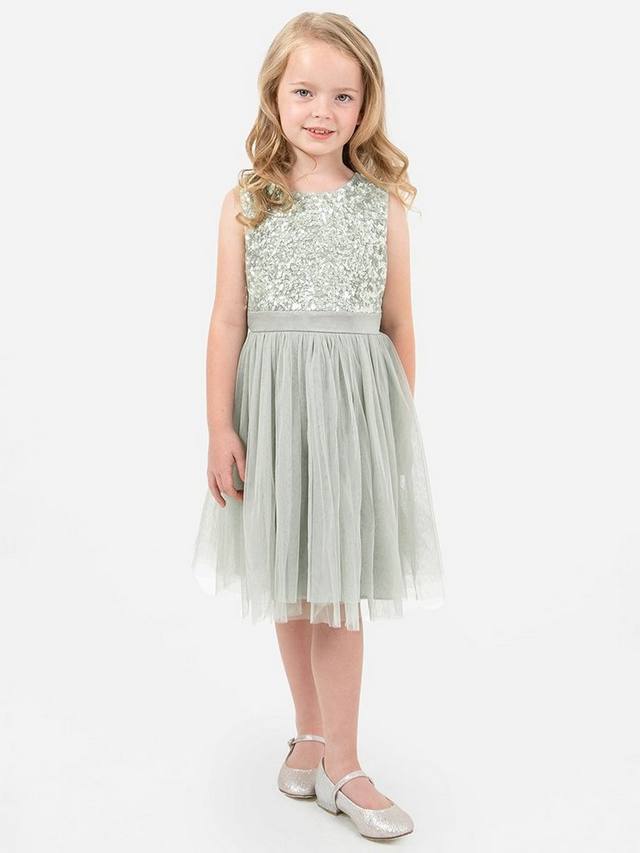 Детское платье миди без рукавов с пайетками Maya Deluxe, Green Lily
Детское платье миди без рукавов с пайетками Maya Deluxe, Green Lily