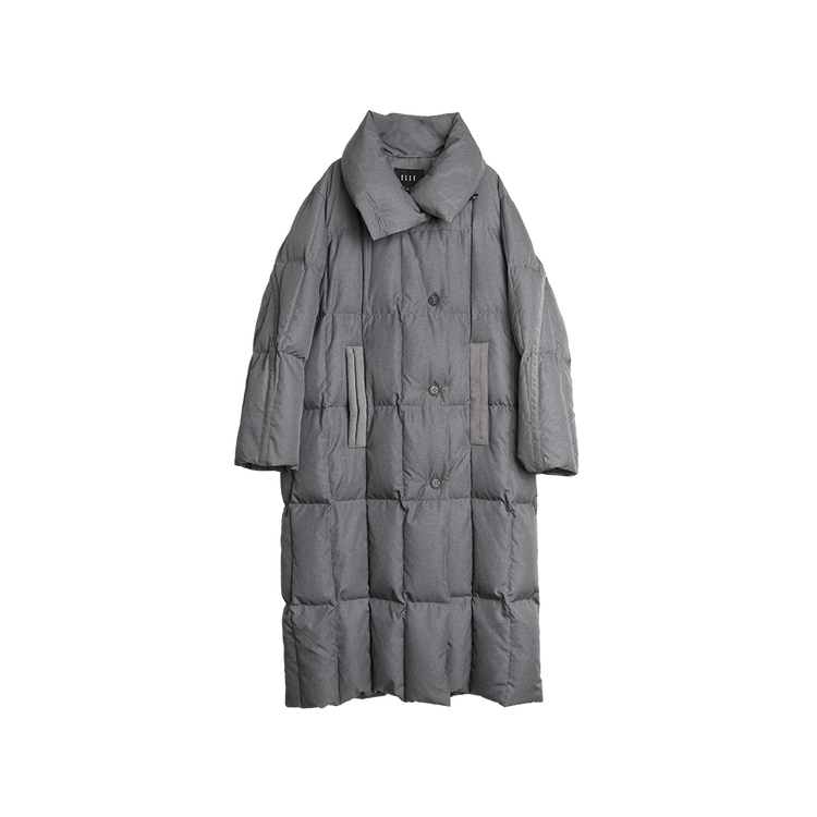 ELLE Пуховик Women's Dark Gray Lapel
ELLE Пуховик Women's Dark Gray Lapel