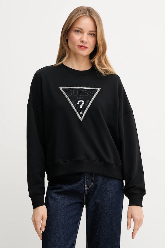 Хлопковая толстовка RACHELE Guess, черный
Хлопковая толстовка RACHELE Guess, черный