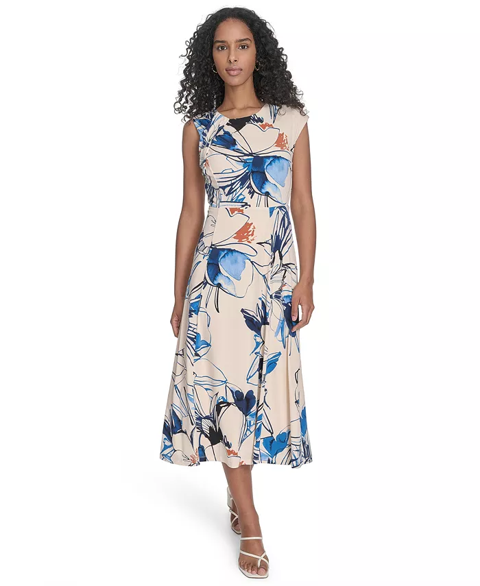 Женское платье-трапеция без рукавов с принтом Calvin Klein, мультиколор
Женское платье-трапеция без рукавов с принтом Calvin Klein, мультиколор