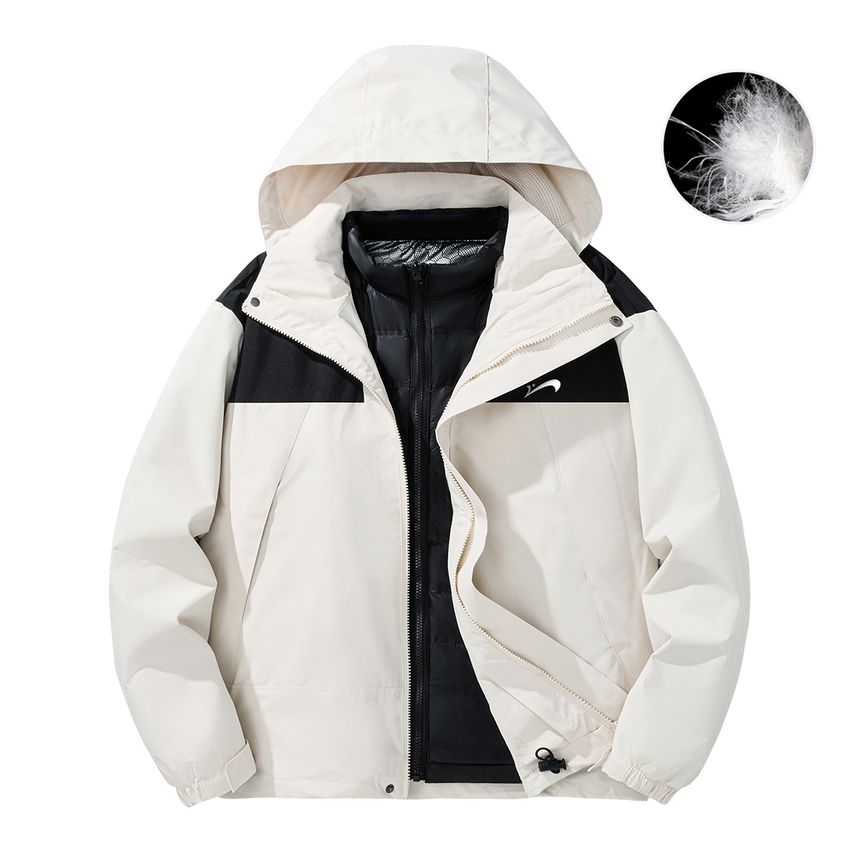 Пуховик унисекс K-bird, айвори белый (down liners)
Пуховик унисекс K-bird, айвори белый (down liners)