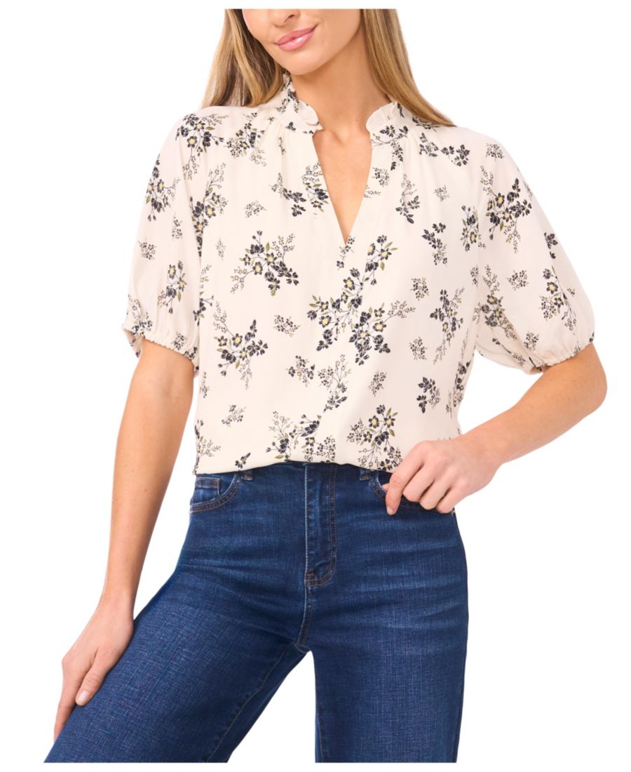 Женская блузка с разрезом на воротнике и рукавами реглан CeCe, Buttercream
Женская блузка с разрезом на воротнике и рукавами реглан CeCe, Buttercream