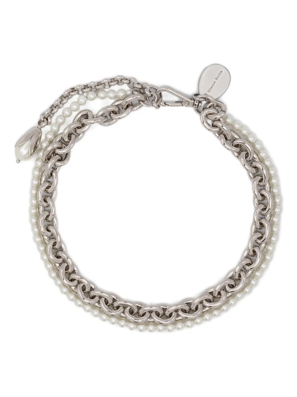 Ожерелье с искусственным жемчугом Simone Rocha, серебяный
Ожерелье с искусственным жемчугом Simone Rocha, серебяный