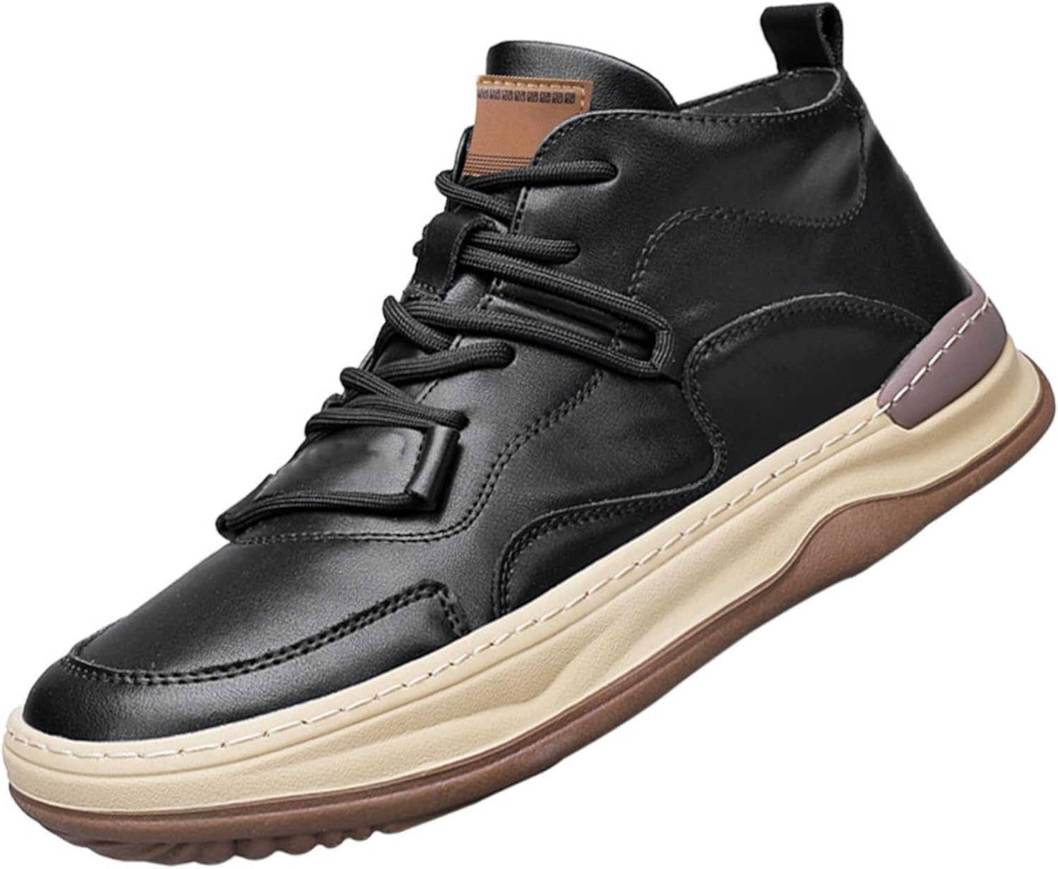 Мужские итальянские модные кроссовки на платформе со шнуровкой, удобные, противоскользящие, высокие кожаные ботинки с округлым носком, повседневная обувь для ходьбы Devileyeze, черный
Мужские итальянские модные кроссовки на платформе со шнуровкой, удобные, противоскользящие, высокие кожаные ботинки с округлым носком, повседневная обувь для ходьбы Devileyeze, черный