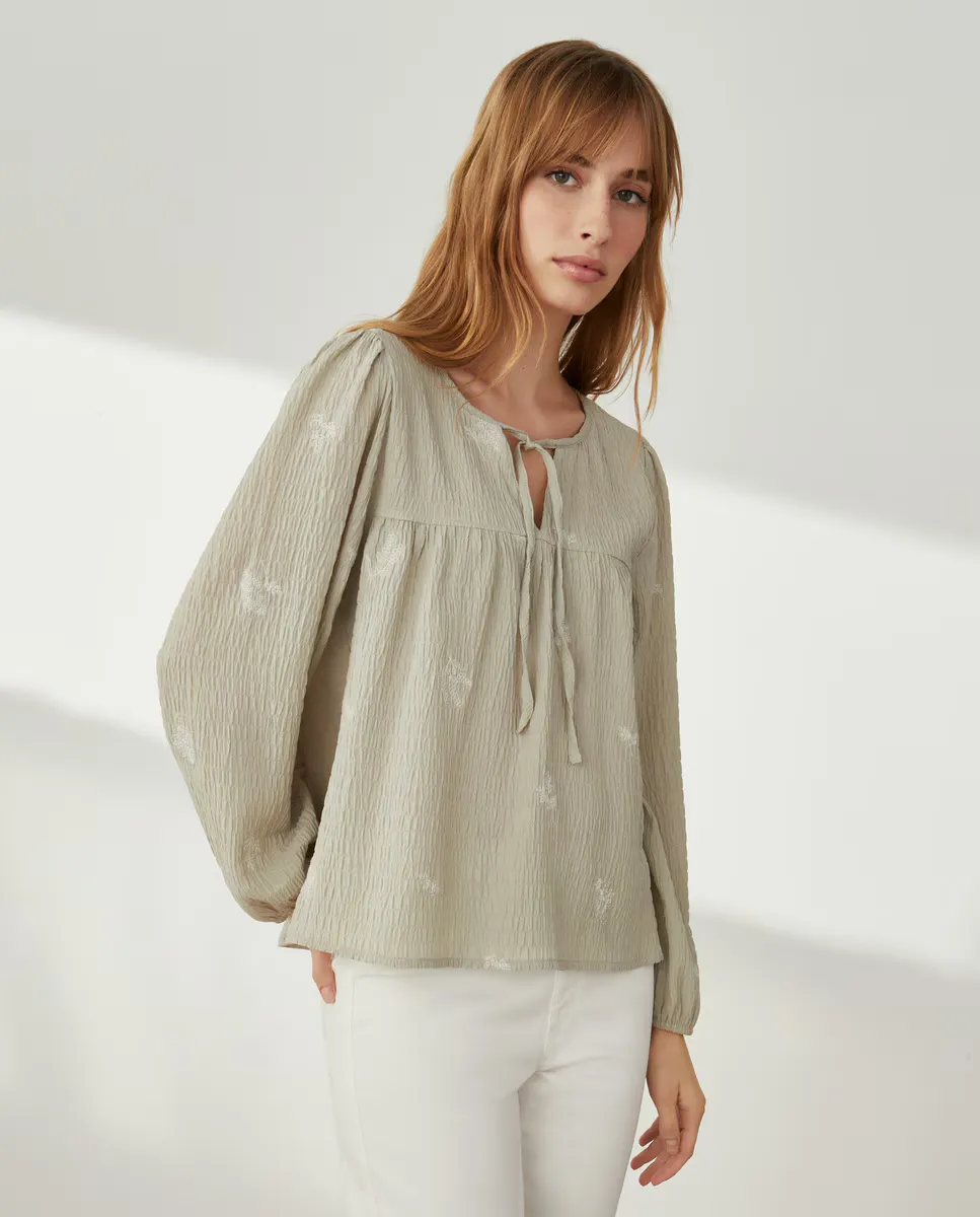 Женская вышитая футболка с длинными рукавами Southern Cotton, флуоресцентный зеленый
Женская вышитая футболка с длинными рукавами Southern Cotton, флуоресцентный зеленый