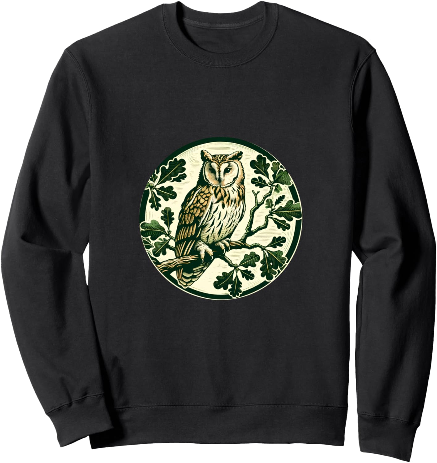 Милая толстовка с изображением сипухи и дубового листа для любителей сипух Owl Snugg, черный
Милая толстовка с изображением сипухи и дубового листа для любителей сипух Owl Snugg, черный