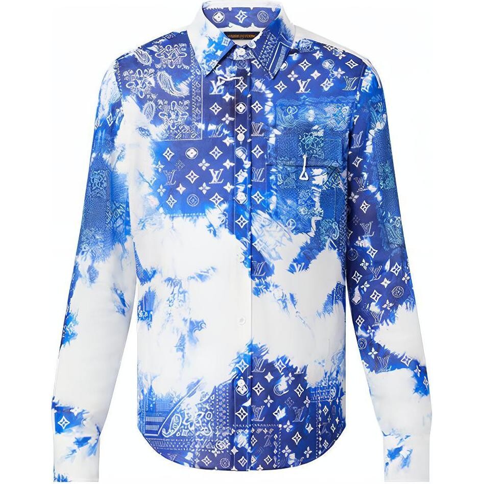 Рубашка мужская Louis Vuitton Monogram, синий / белый
Рубашка мужская Louis Vuitton Monogram, синий / белый