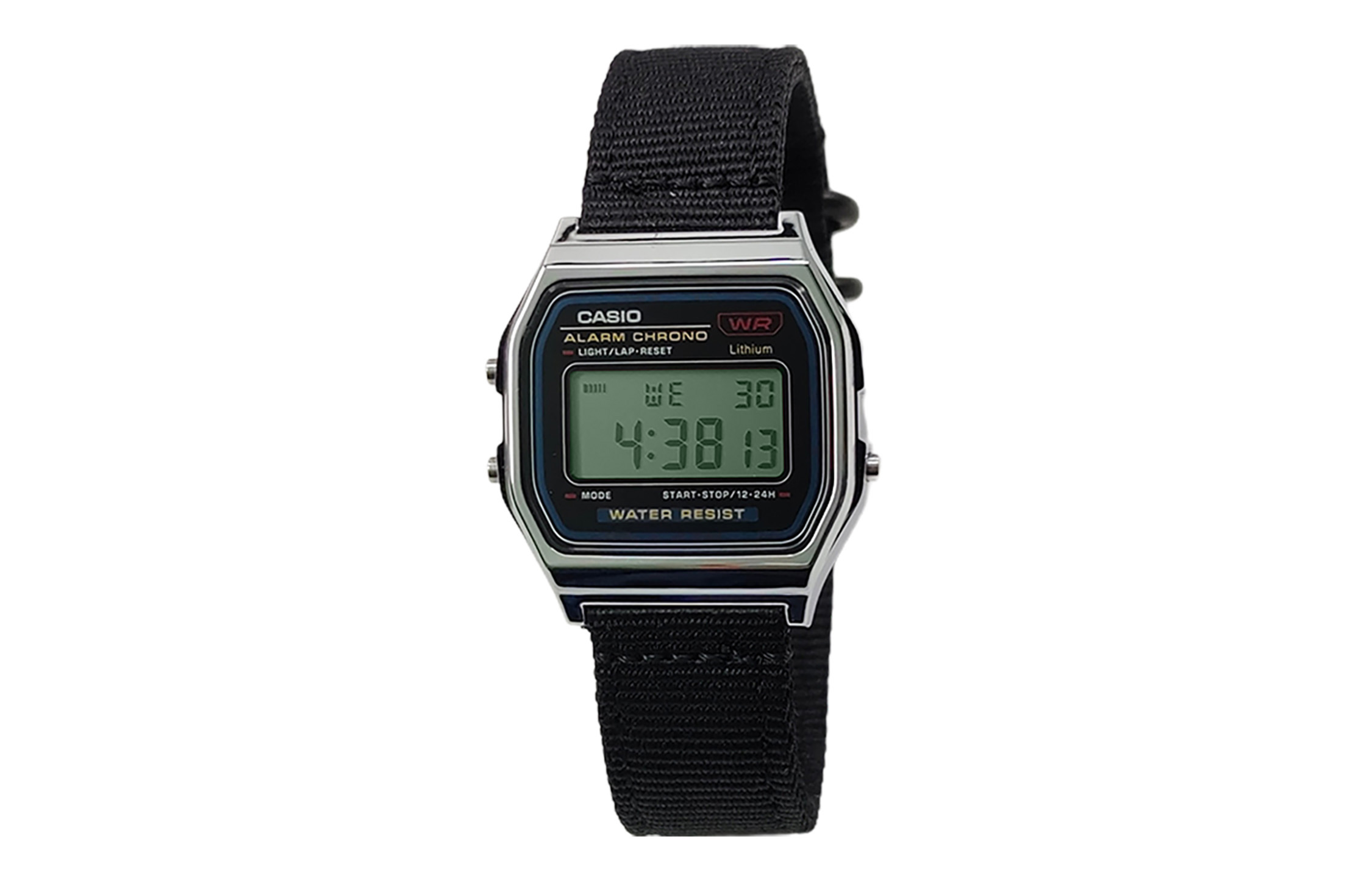 CASIO Мужские часы Retrofit Series с кварцевым механизмом и нейлоновым ремешком, черный циферблат
CASIO Мужские часы Retrofit Series с кварцевым механизмом и нейлоновым ремешком, черный циферблат