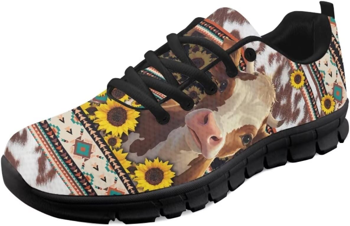 Мужские и женские кроссовки для бега по дороге, тенниса, ходьбы, с шнуровкой, для тренировок, спорта и походов, легкие Getelinseng, Cow Sunflower Navajo Tribal Style
Мужские и женские кроссовки для бега по дороге, тенниса, ходьбы, с шнуровкой, для тренировок, спорта и походов, легкие Getelinseng, Cow Sunflower Navajo Tribal Style