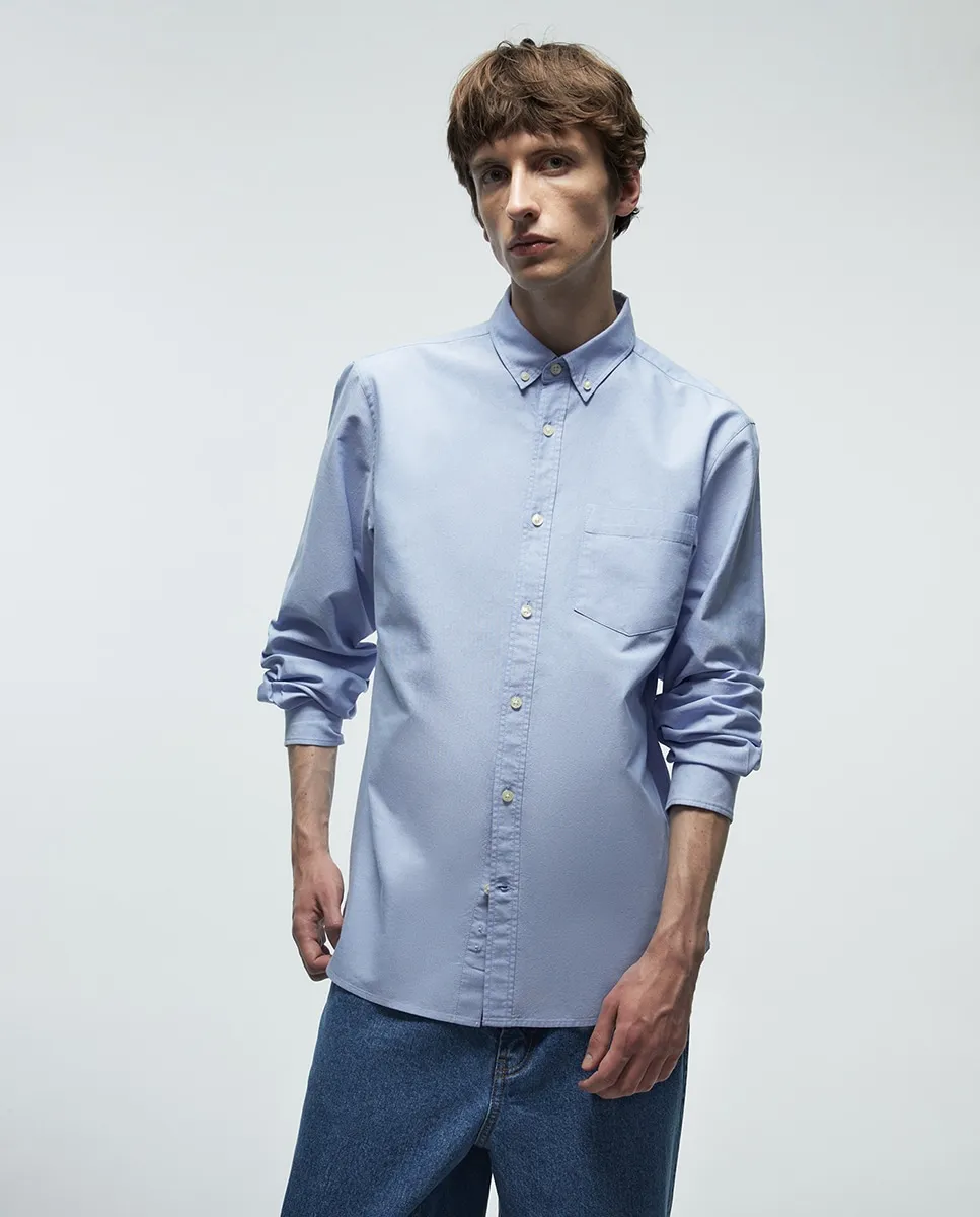 Обычная оксфордская рубашка Sfera, светло-голубой
Обычная оксфордская рубашка Sfera, светло-голубой