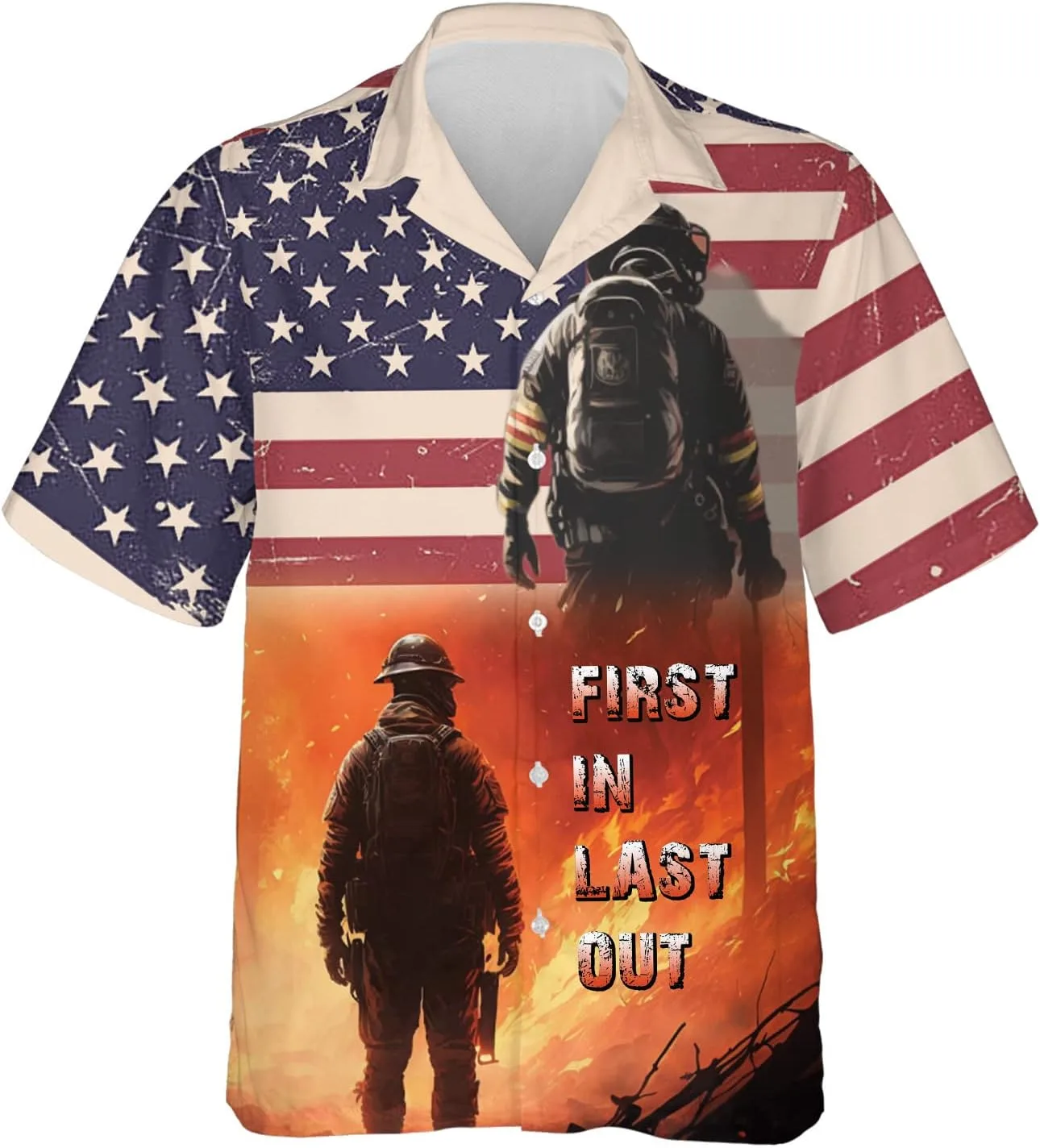 Рубашка гавайская для мужчин Fire Rescue - Casual Button Down летняя HANZSPROUT
Рубашка гавайская для мужчин Fire Rescue - Casual Button Down летняя HANZSPROUT