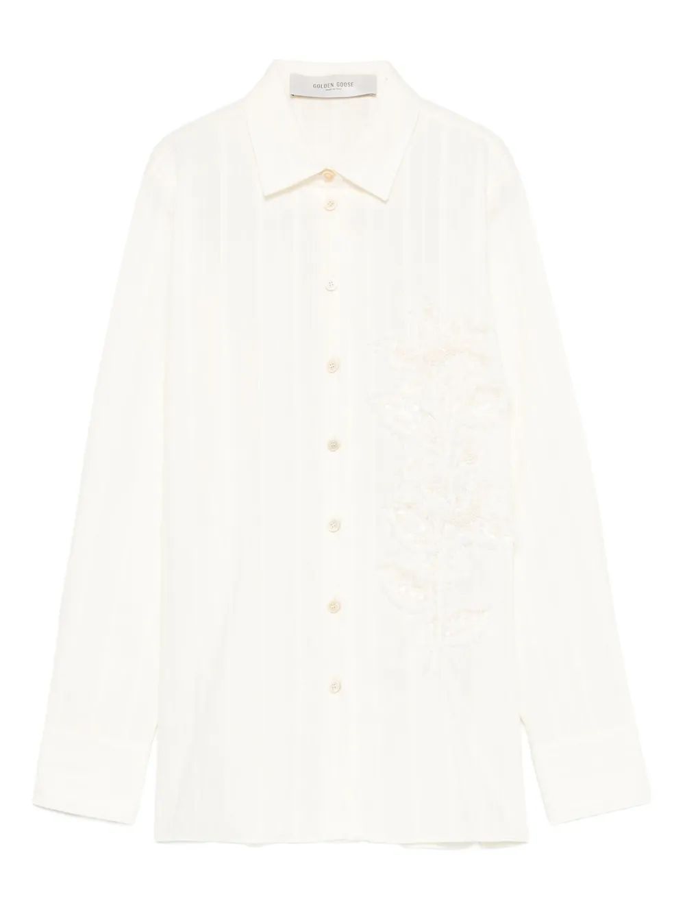 Полосатая рубашка GOLDEN GOOSE, нейтральный
Полосатая рубашка GOLDEN GOOSE, нейтральный