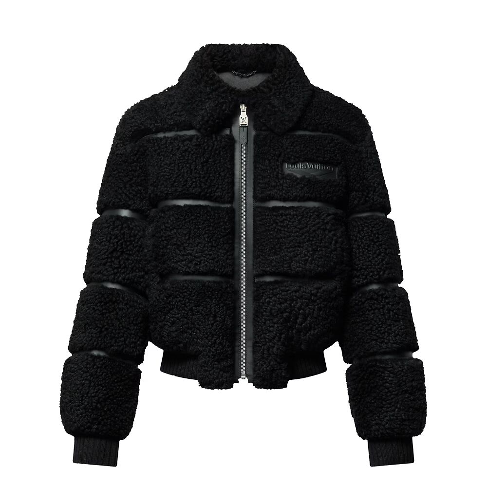 Блузон из овчины Louis Vuitton, черный 
Блузон из овчины Louis Vuitton, черный